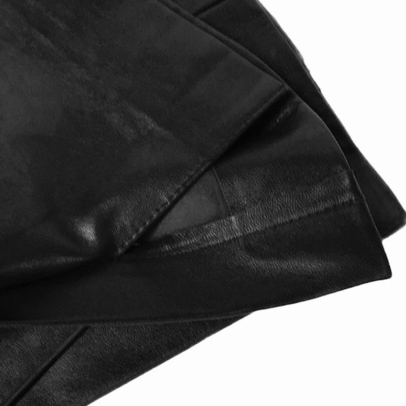 Charlotte By Dana Buchman Black Soft Leather Pants - Picture 6 of 9